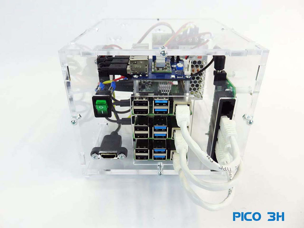 Pico 3 Raspberry PI4 Cluster 8GB