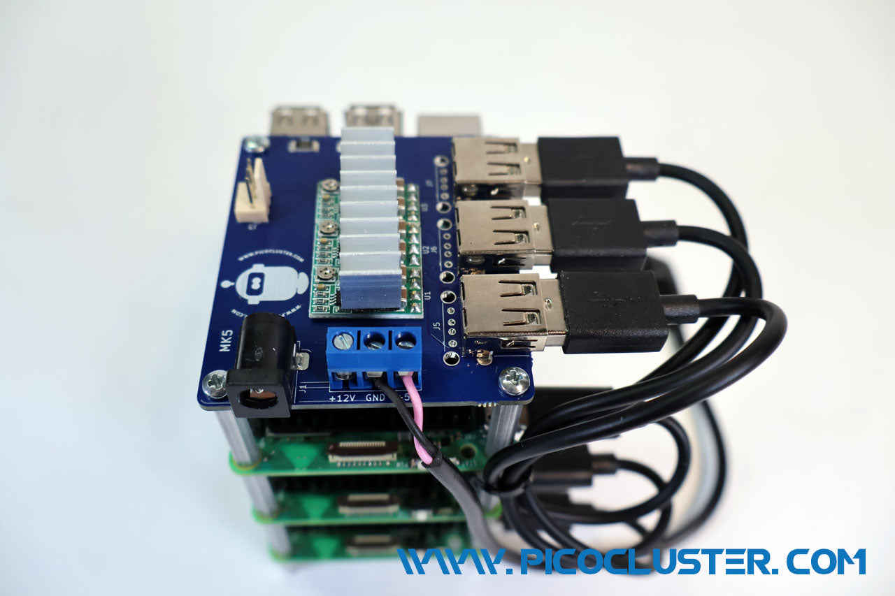 Rpi5 Stack Assemble RPI5 3H Board Stack – PicoCluster LLC