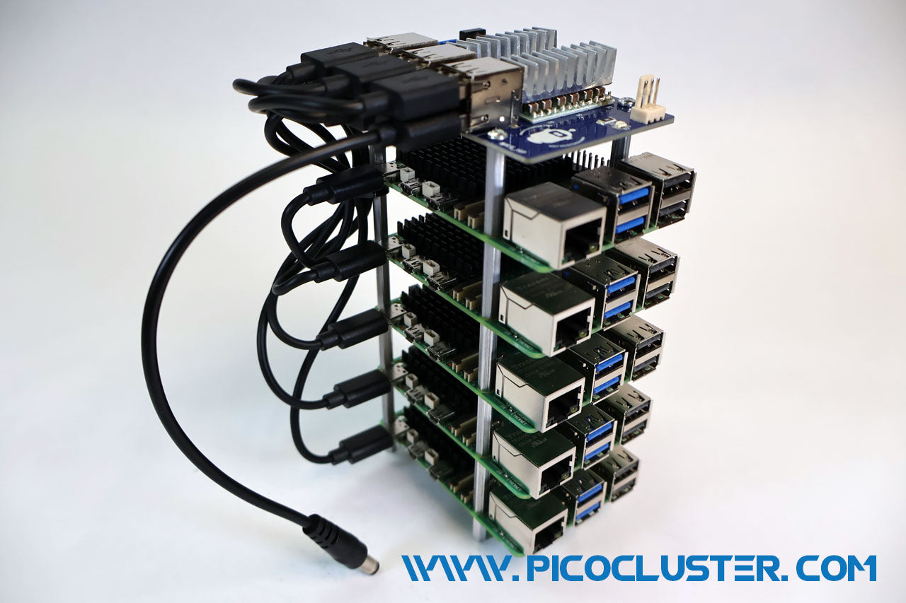 Rpi5 Stack Assemble RPI5 5H Board Stack – PicoCluster LLC