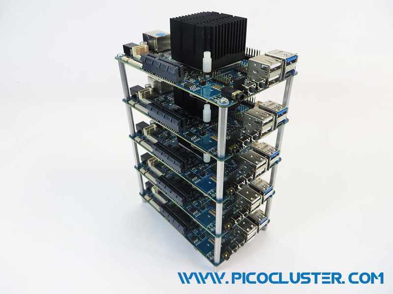 Assemble RockPro64 5 Node Board Stack