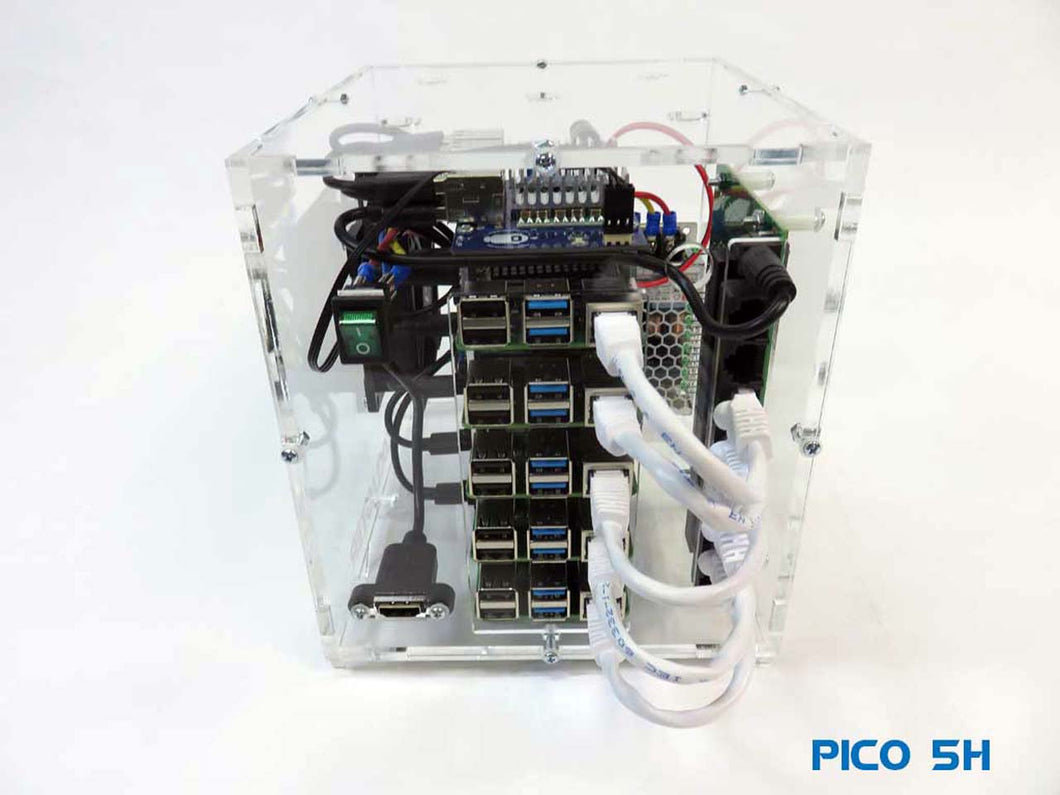 Pico 5 Raspberry PI4 Cluster 8GB