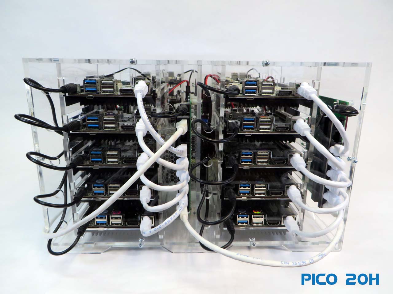Pico 20 Odroid N2+ Cluster for Edge & Distributed Computing