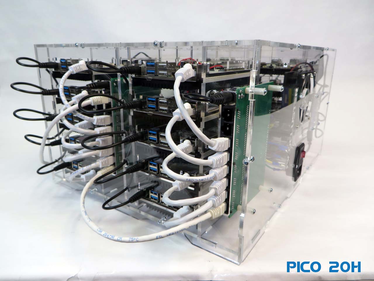 Pico 20 Odroid N2+ Cluster for Edge & Distributed Computing
