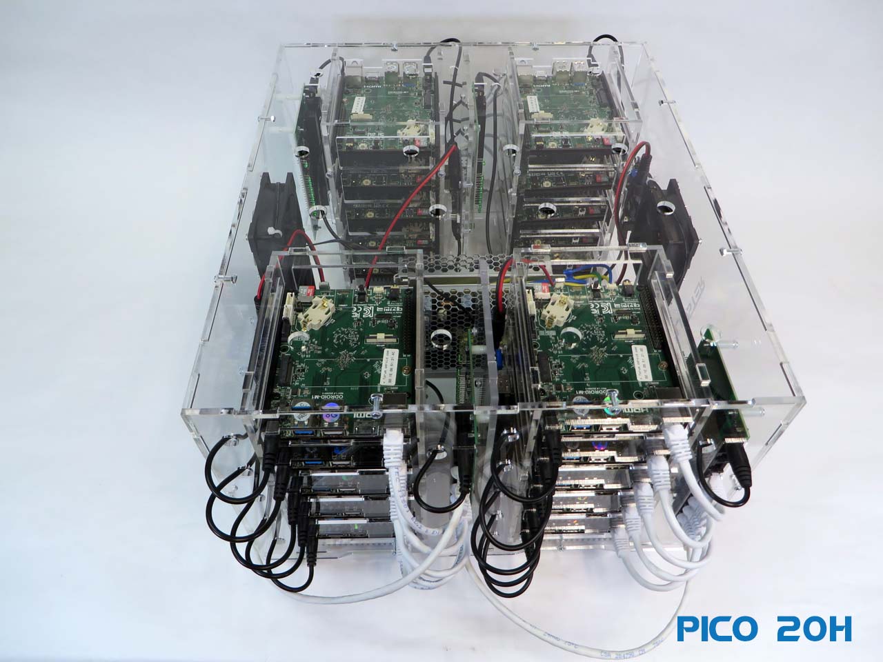 Pico 20 Odroid N2+ Cluster for Edge & Distributed Computing