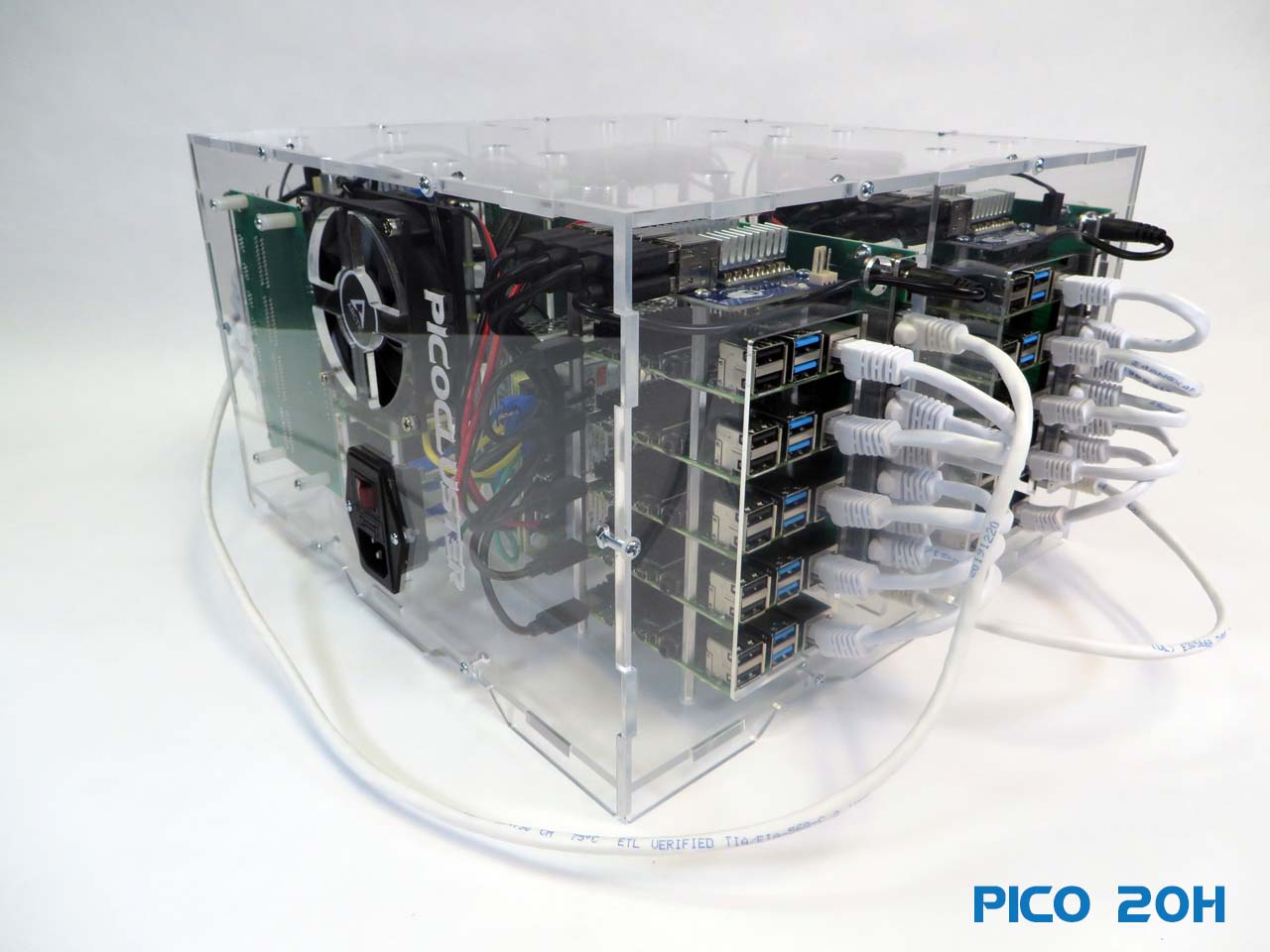 Pico 20 Raspberry PI4 Cluster 8GB