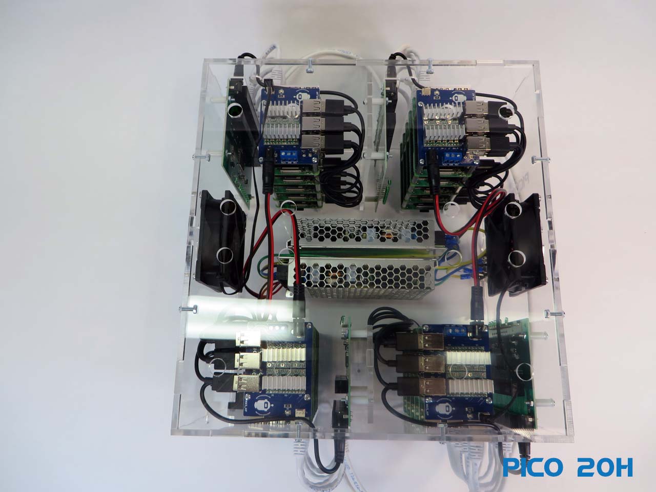 Pico 20 Raspberry PI4 Cluster 8GB