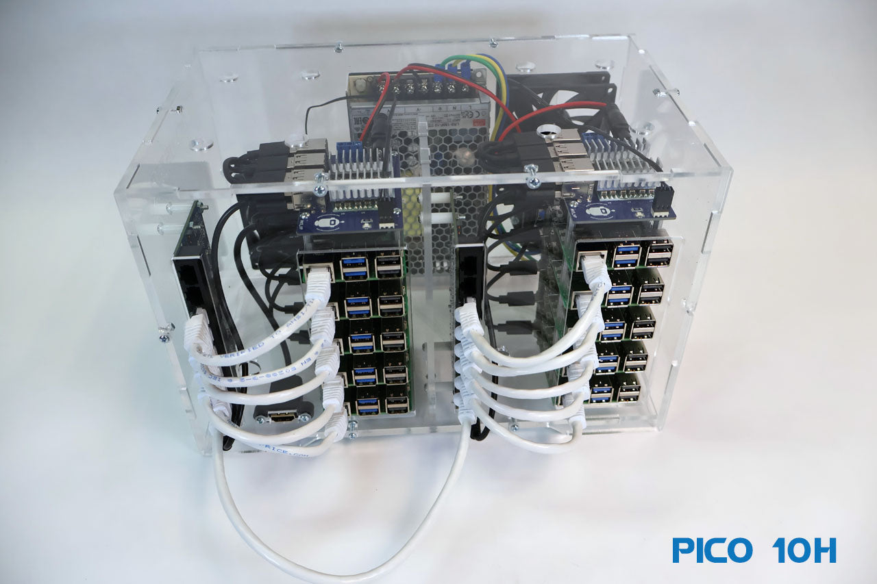 Pico 10H Raspberry Pi 5 Cluster 8GB - High Performance
