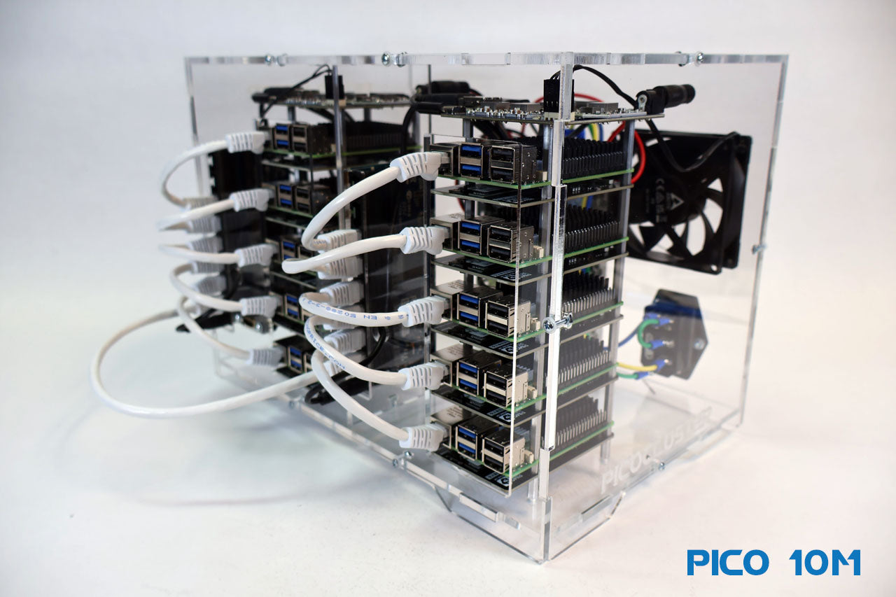 Pico 10AI Raspberry Pi 5 Cluster 8GB - High Performance