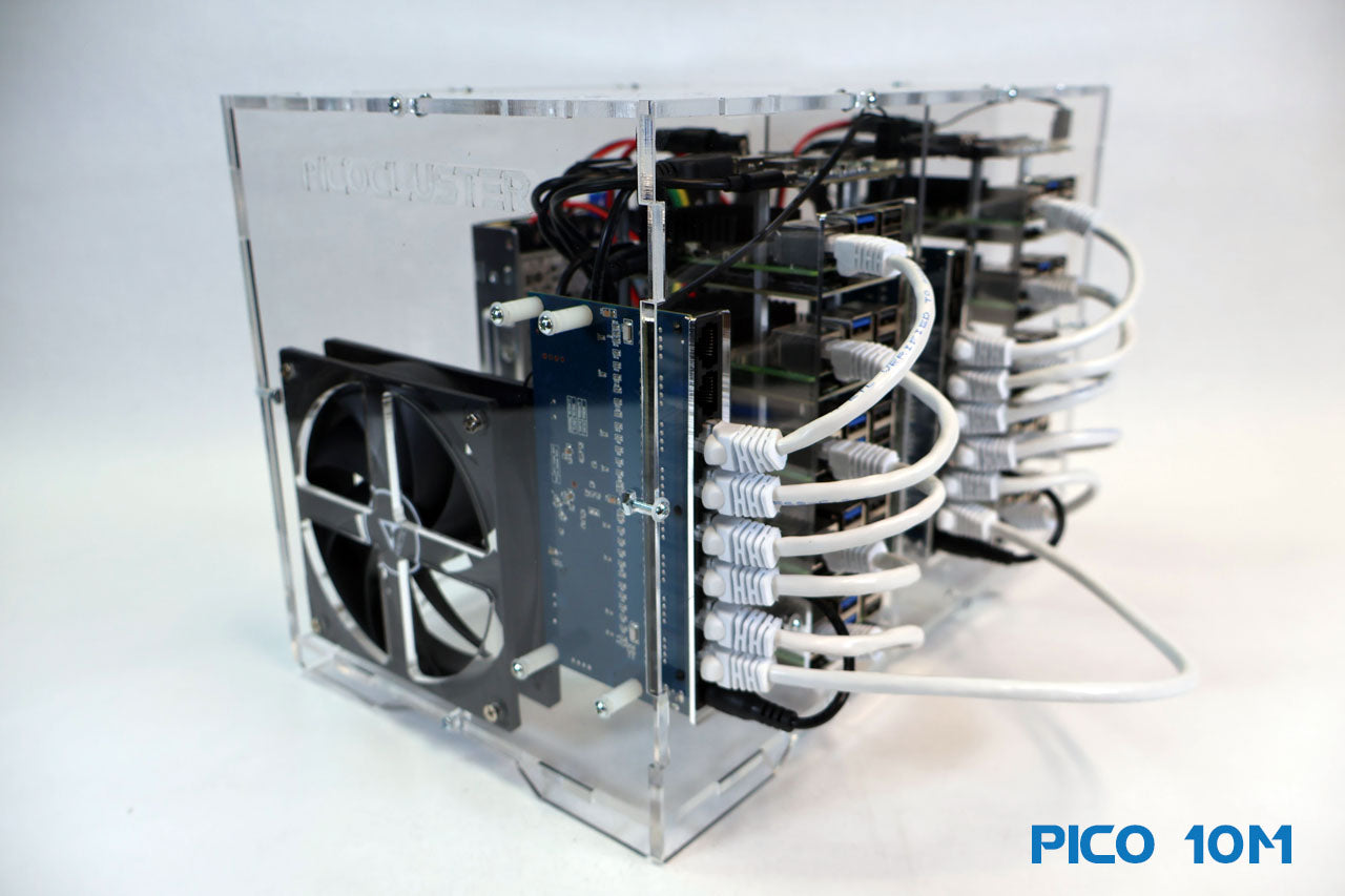 Pico 10AI Raspberry Pi 5 Cluster 8GB - High Performance