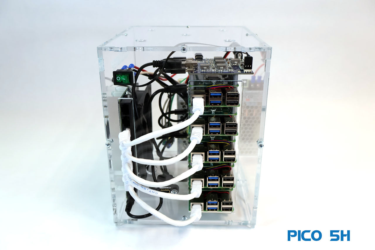 Pico 5AI Raspberry PI 5 Cluster 8GB - High Performance
