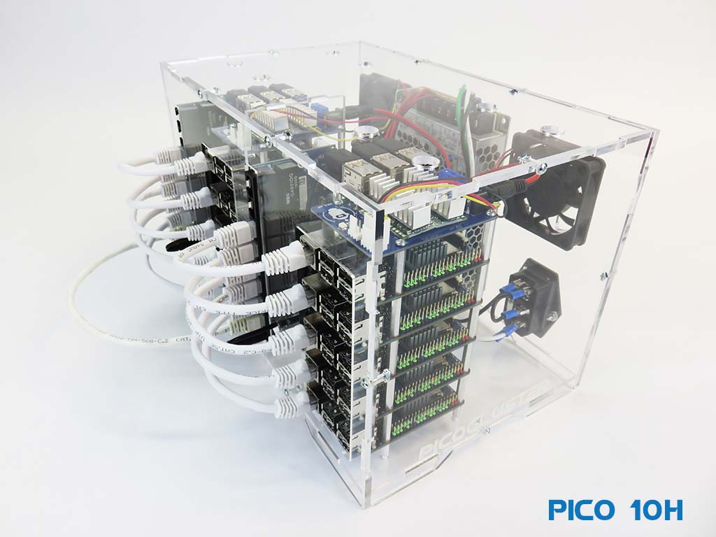 Pico 10 Odroid C5 4GB Cluster for Edge & Educational Computing