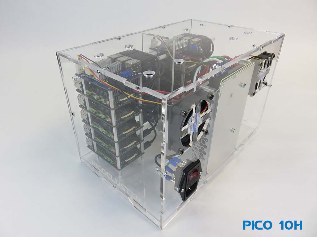 Pico 10 Odroid C5 4GB Cluster for Edge & Educational Computing