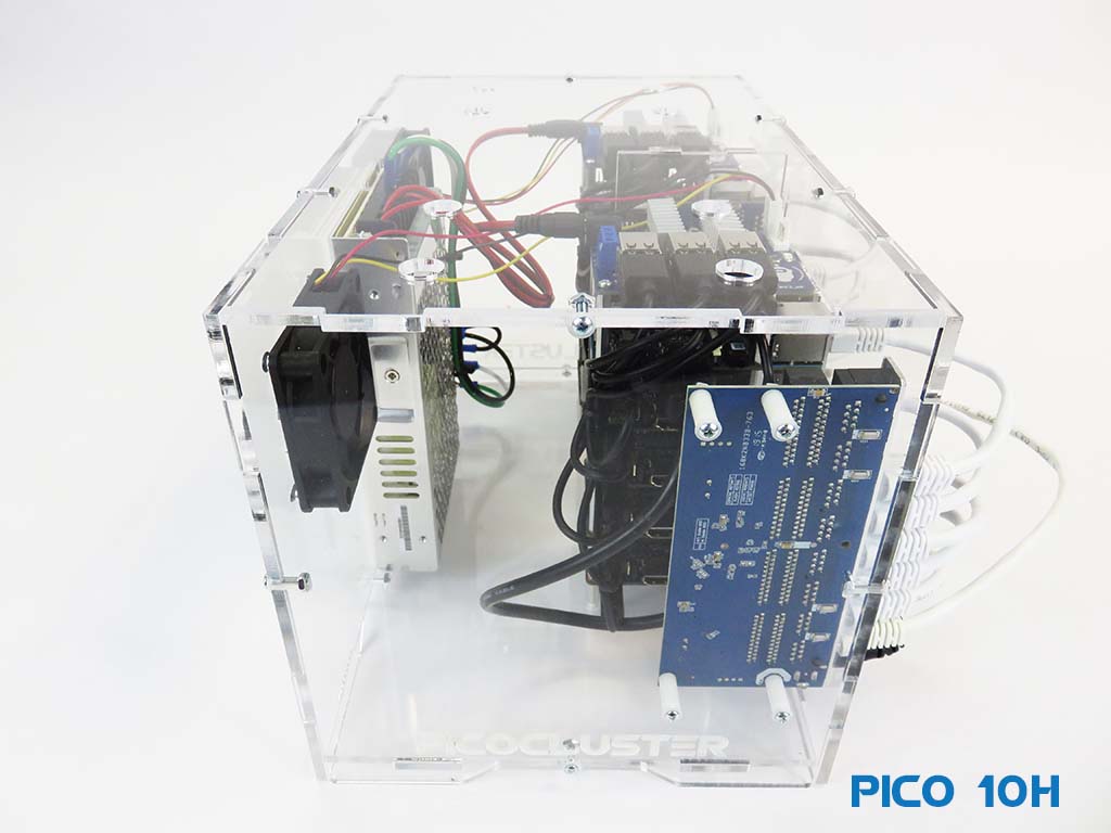 Pico 10 Odroid C5 4GB Cluster for Edge & Educational Computing