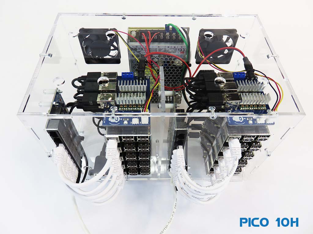 Pico 10 Odroid C5 4GB Cluster for Edge & Educational Computing
