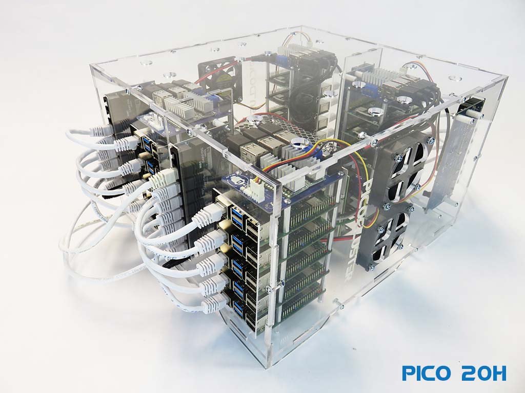 Pico 10 Radxa Rock PI4B Cluster