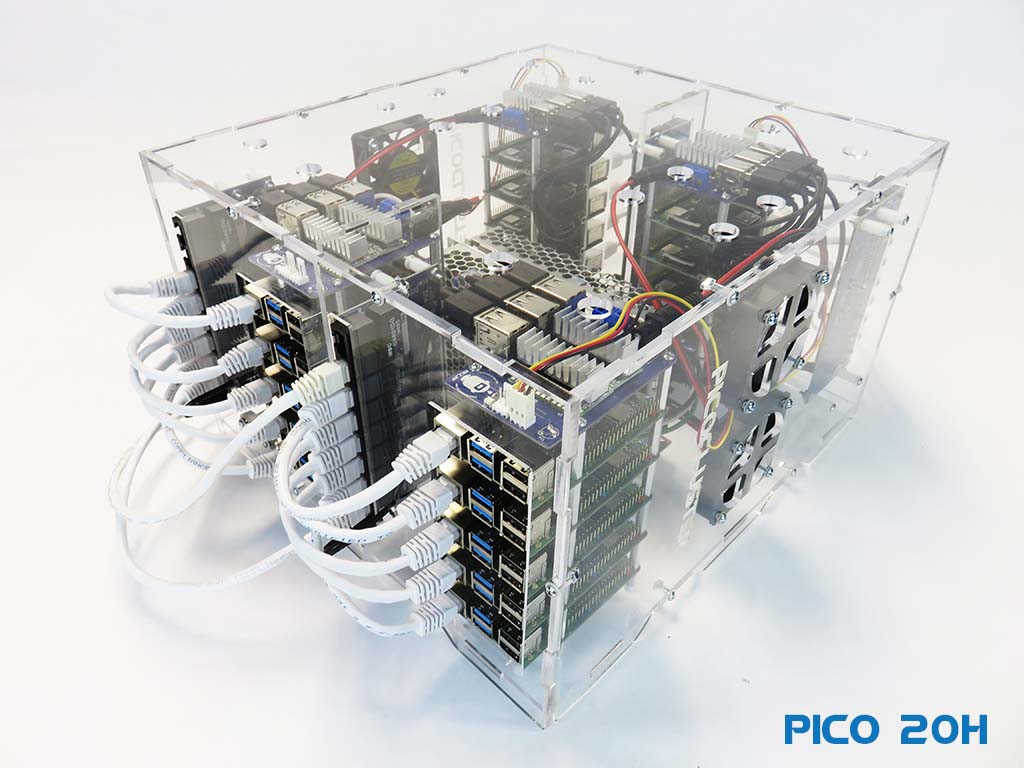 Pico 10 Radxa Rock PI4B Cluster PicoCluster Desktop DataCenter