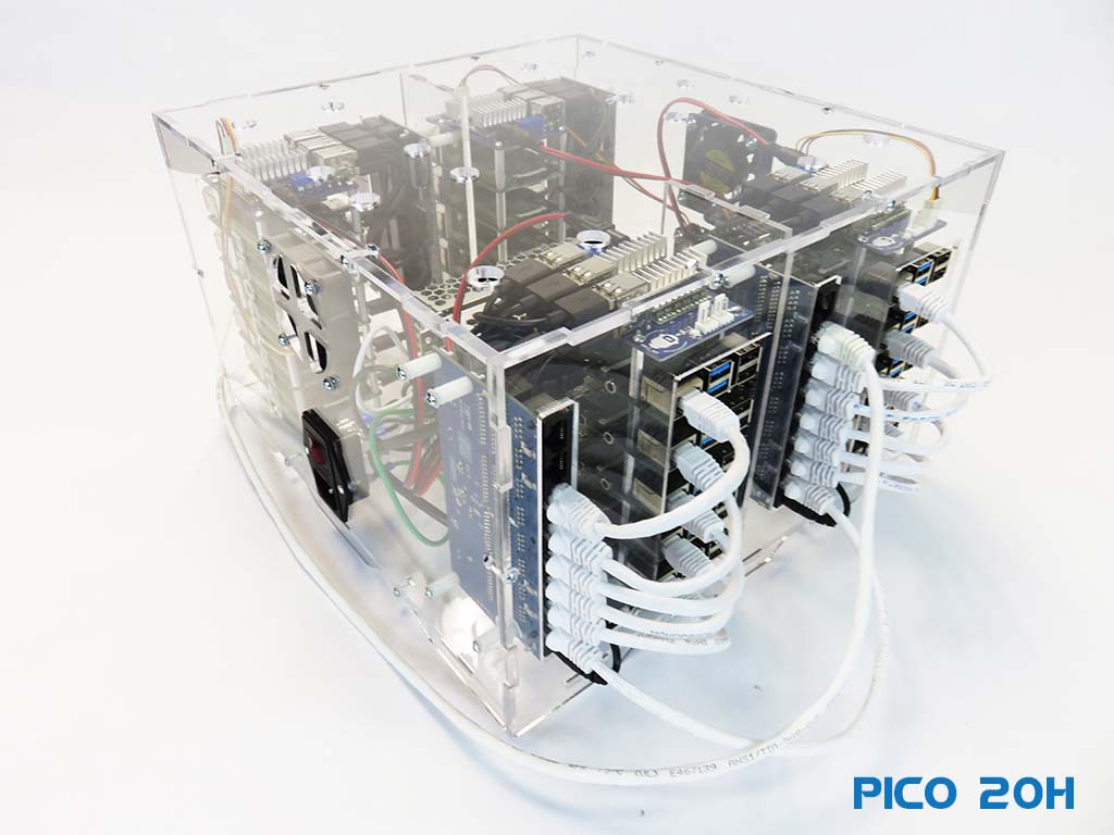 Pico 10 Raspberry PI 5 Cluster PI5 8GB PicoCluster Desktop DataCenter –  PicoCluster LLC