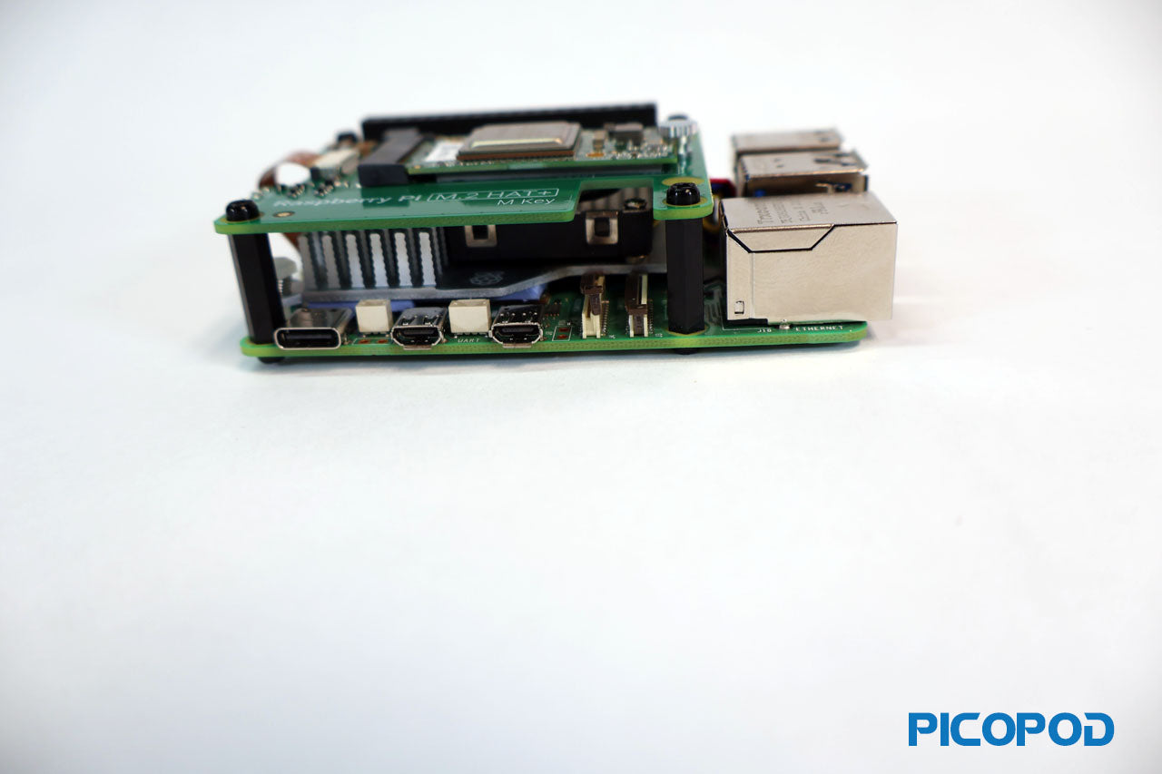 PicoPod Raspberry Pi 5 8GB AI Kit - Versatile Cluster Solution