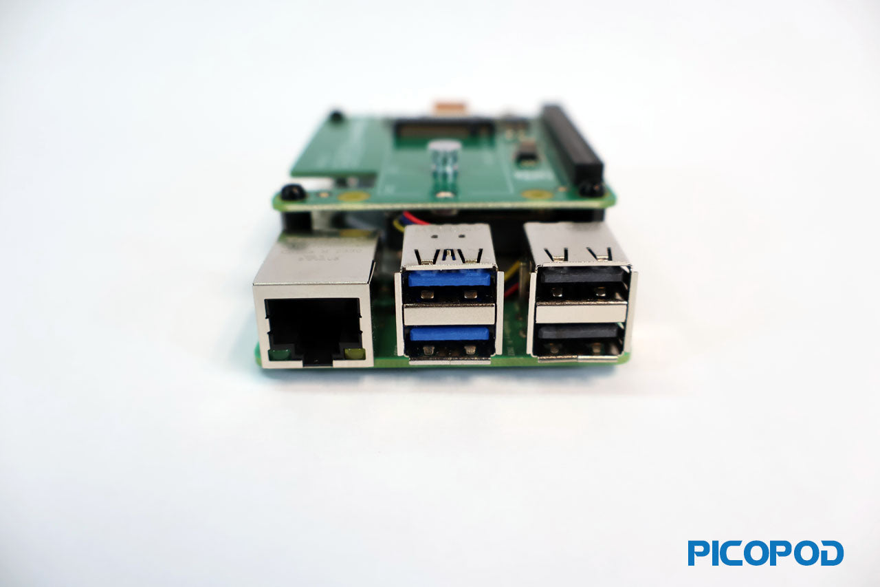 PicoPod Raspberry Pi 5 8GB M.2 Hat Kit - Cluster Computing