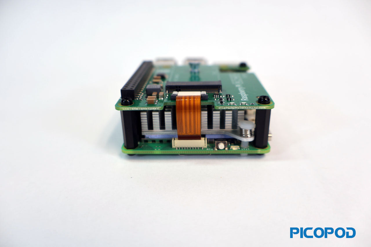 PicoPod Raspberry Pi 5 8GB M.2 Hat Kit - Cluster Computing