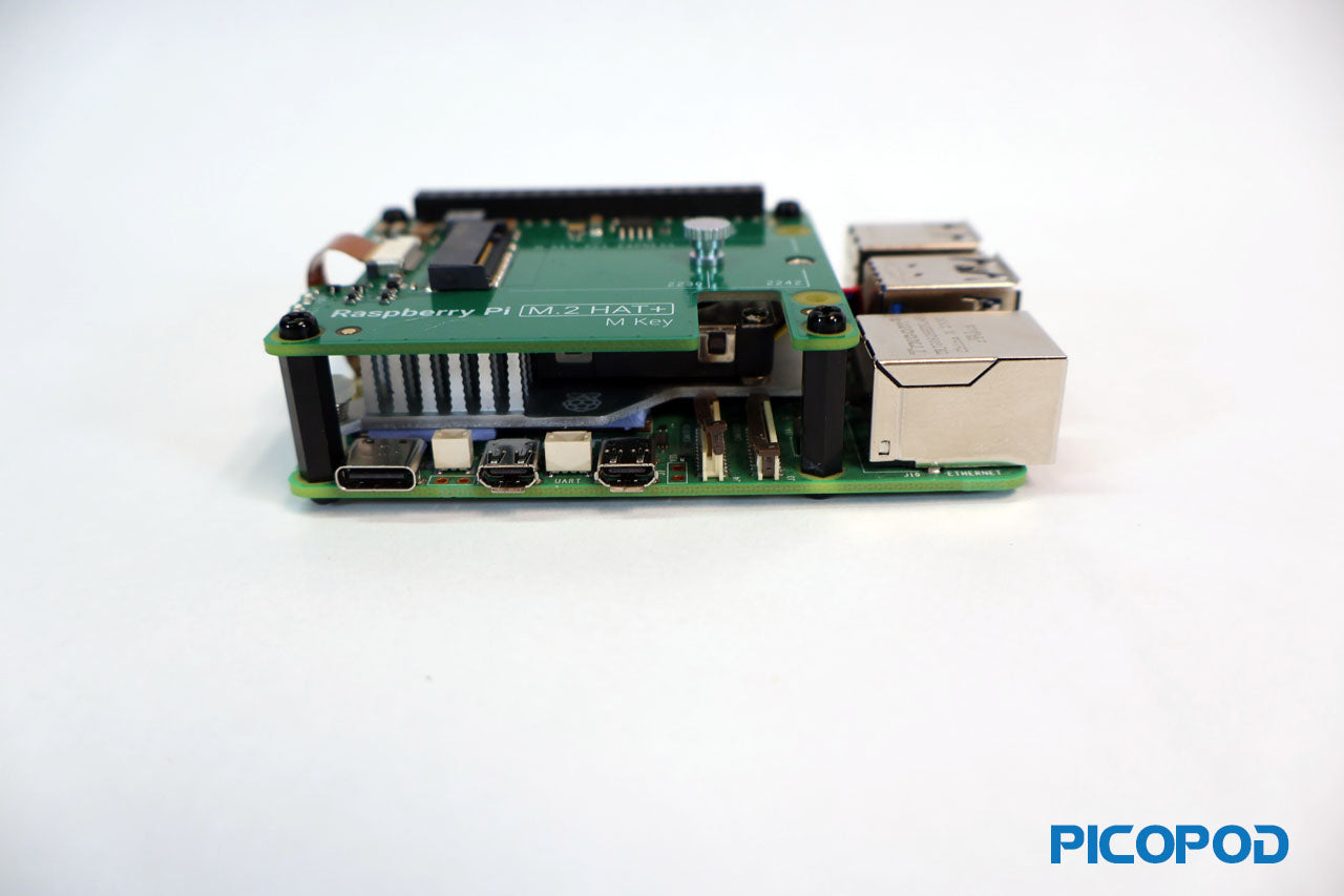 PicoPod Raspberry Pi 5 8GB M.2 Hat Kit - Cluster Computing