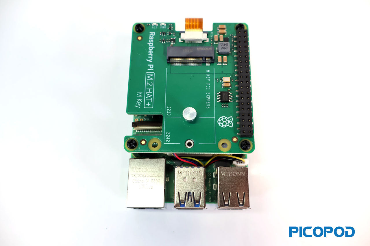 PicoPod Raspberry Pi 5 8GB M.2 Hat Kit - Cluster Computing