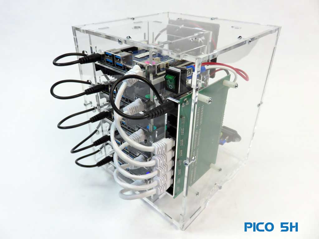 Pico 5 Odroid N2+ 4GB Cluster for Edge Computing