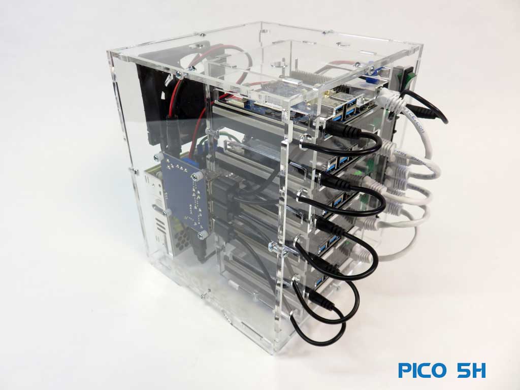 Pico 10 Odroid N2+ Cluster for Edge & Cloud Computing
