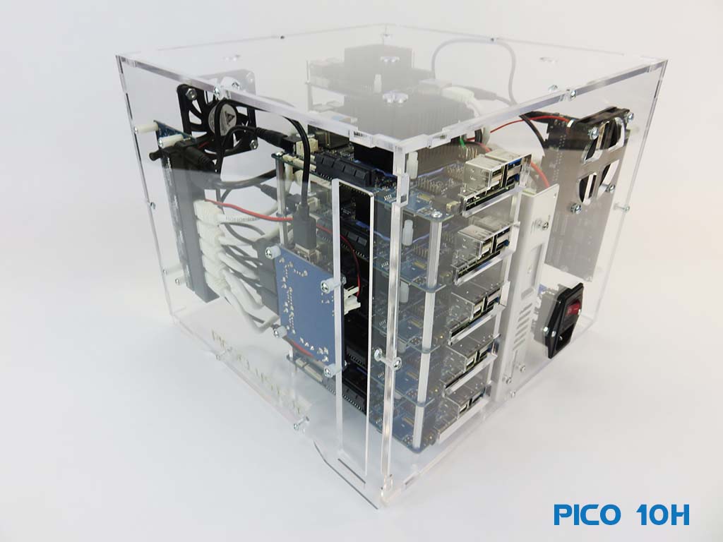Pico 10 RockPro64 Cluster - Powerful SBC for Edge Computing
