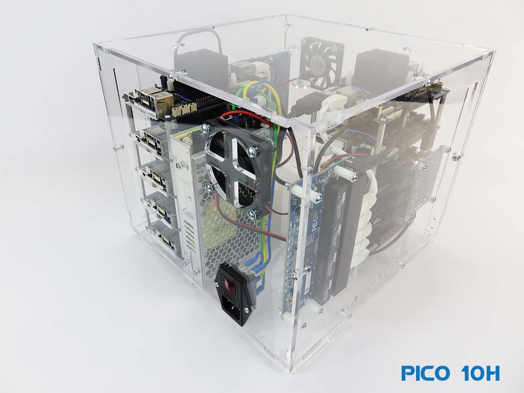 Pico 10 RockPro64 Cluster - Powerful SBC for Edge Computing