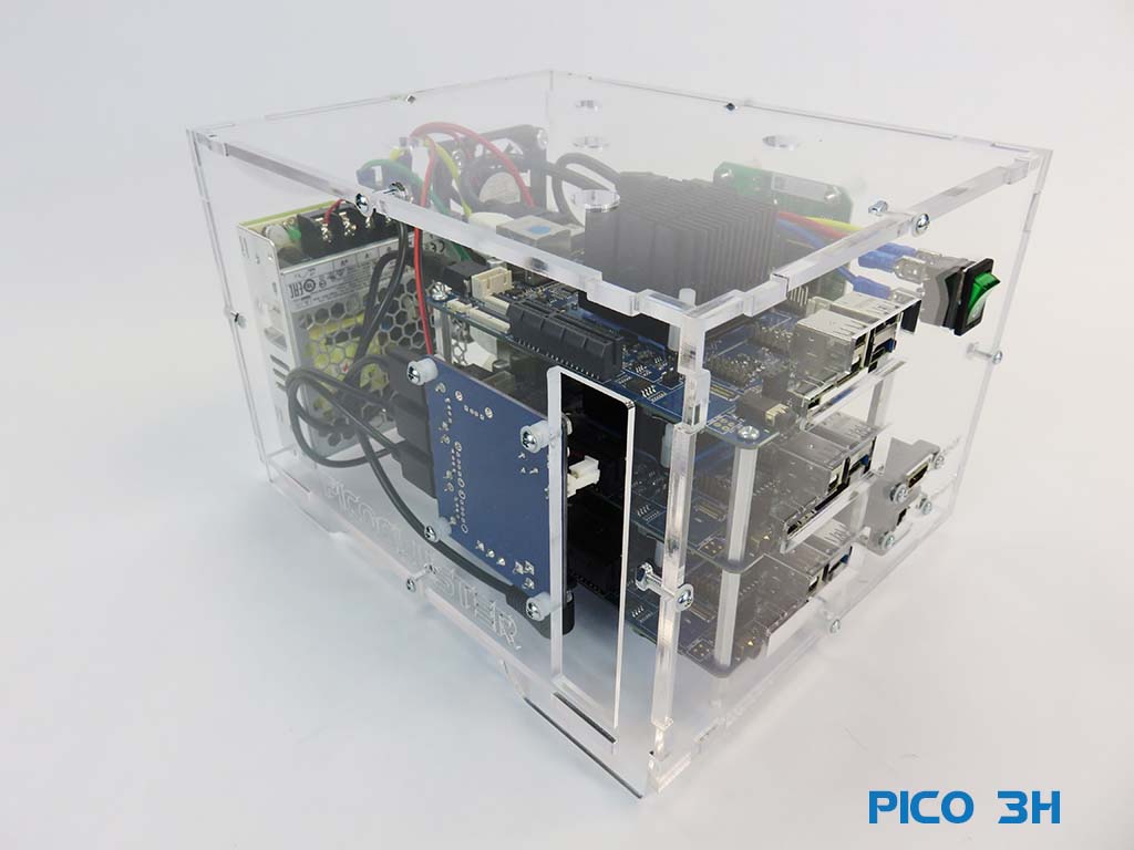 Pico 3 RockPro64 Cluster PicoCluster Desktop DataCenter