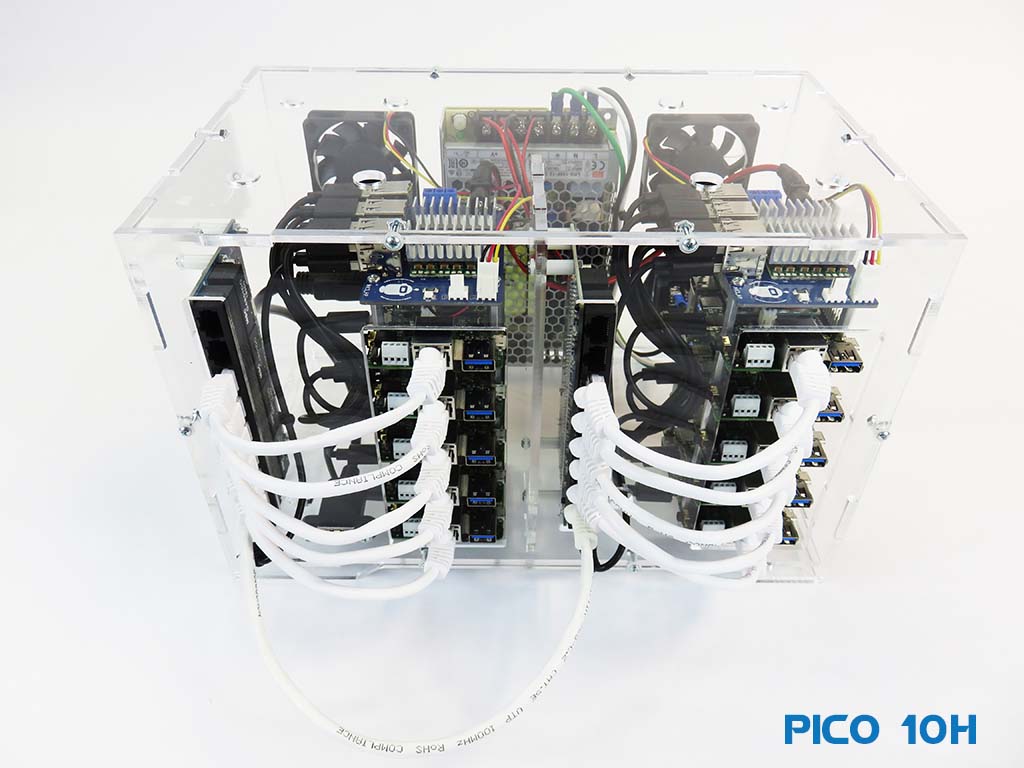Pico 10 Google Coral Dev Board Cluster