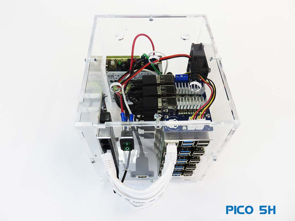 Pico 5 Radxa Rock PI4B Cluster PicoCluster Desktop DataCenter