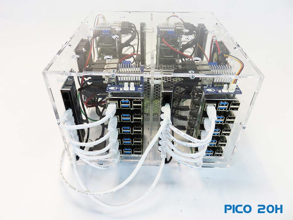 Pico 20 Radxa Rock PI4B Cluster