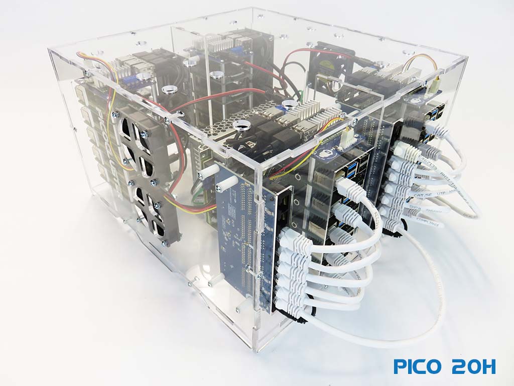 Pico 20 Radxa Rock PI4B Cluster