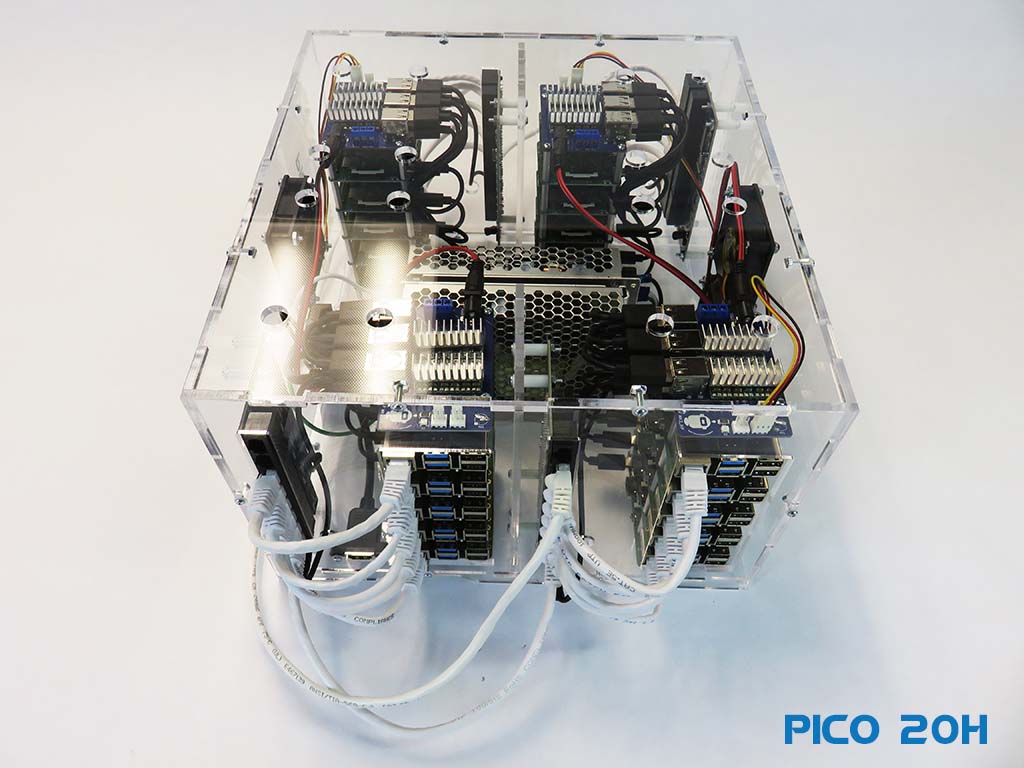 Pico 20 Radxa Rock PI4B Cluster PicoCluster Desktop DataCenter Pico 20 Radxa Rock PI4B Cluster PicoCluster Desktop DataCenter